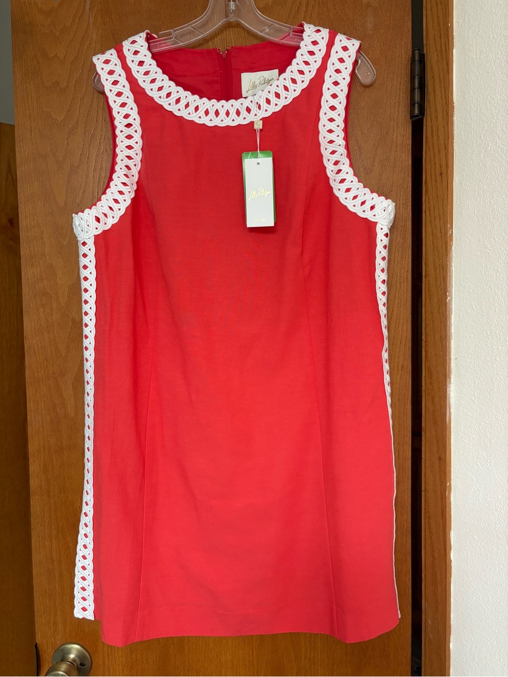 NWT Lilly Pulitzer Sadie Shift Romper in Mizner Red 14 - Picture 2 of 7